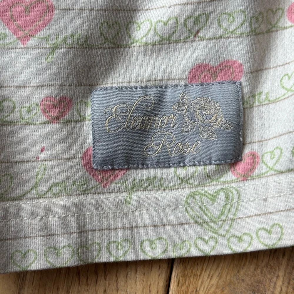 Eleanor Rose Hearts Script Love You Dress size 4-5